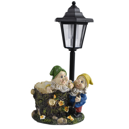 Decorative Solar Lantern Planter Homeandso