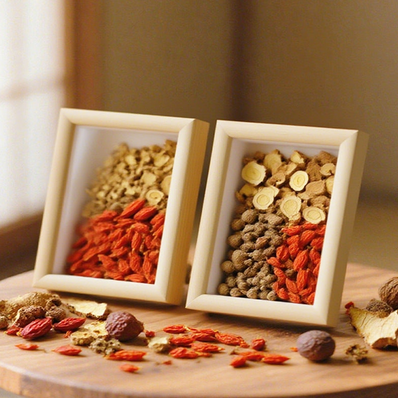 Artistic Herbal Spice Display Frame