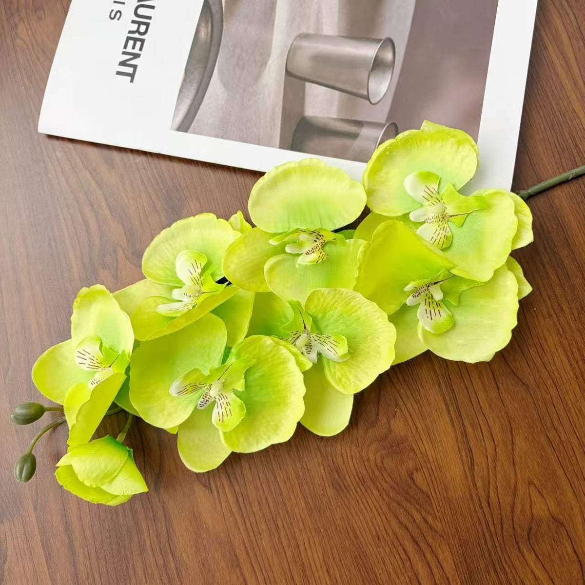 Faux Orchid Floral Spray