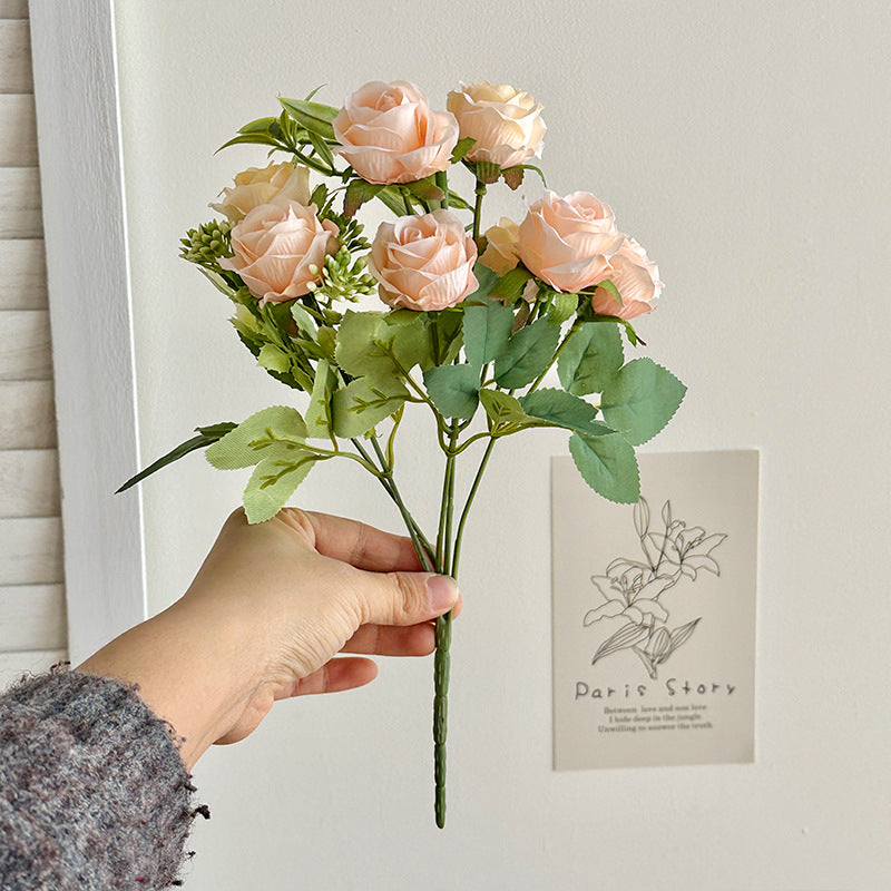 Lifelike Faux Rose Bouquet