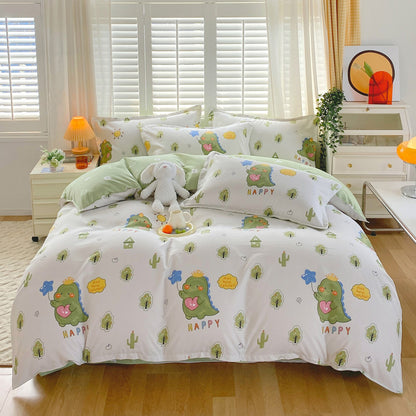 Heart Print Duvet Cover Set Homeandso
