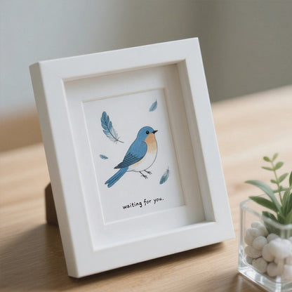 Decorative Bird Illustration Frame