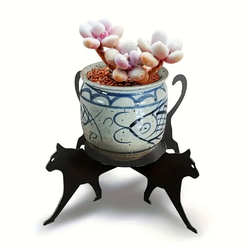 Cat-Themed Decorative Coaster Holder Homeandso
