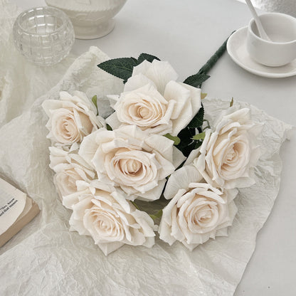 Realistic Faux Floral Rose Bouquet
