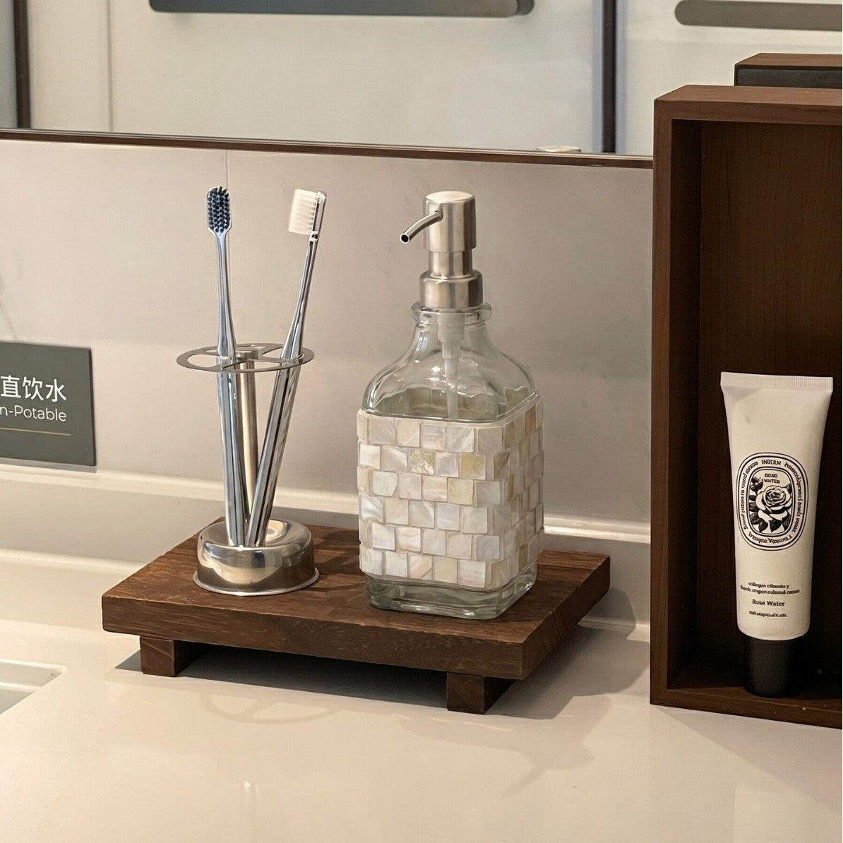 Decorative Liquid Soap Dispenser Set
