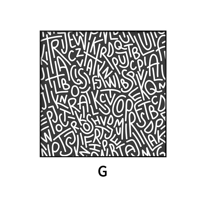 Abstract Typography Wall Art Homeandso
