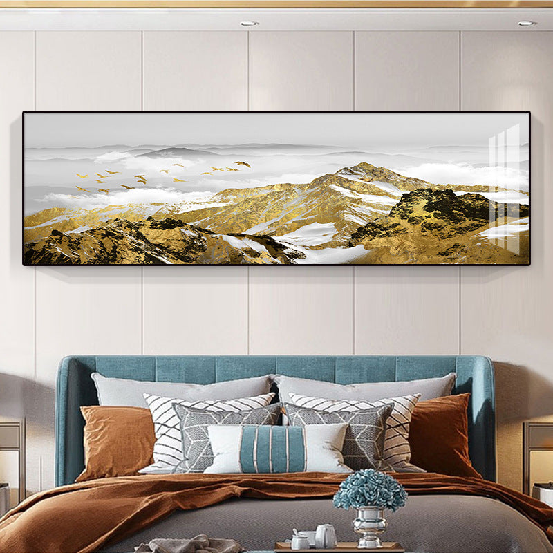 Modern Abstract Mountain Landscape Canvas Art Homeandso