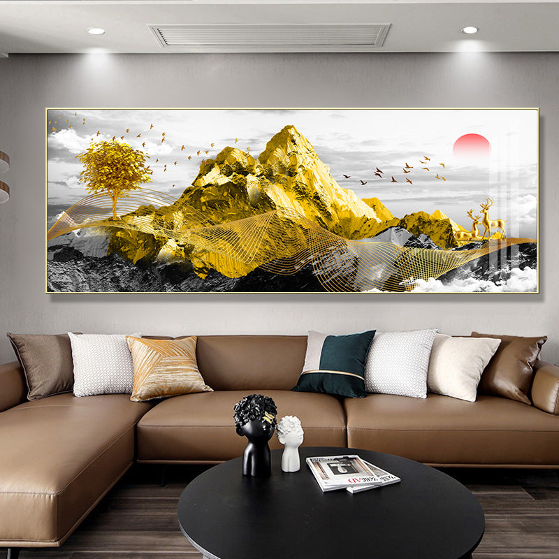 Framed Mountain Landscape Artwork Homeandso