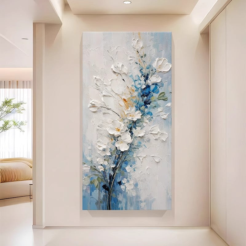 Floral Relief Canvas Wall Art Homeandso