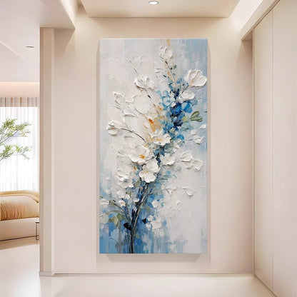Floral Relief Canvas Wall Art Homeandso