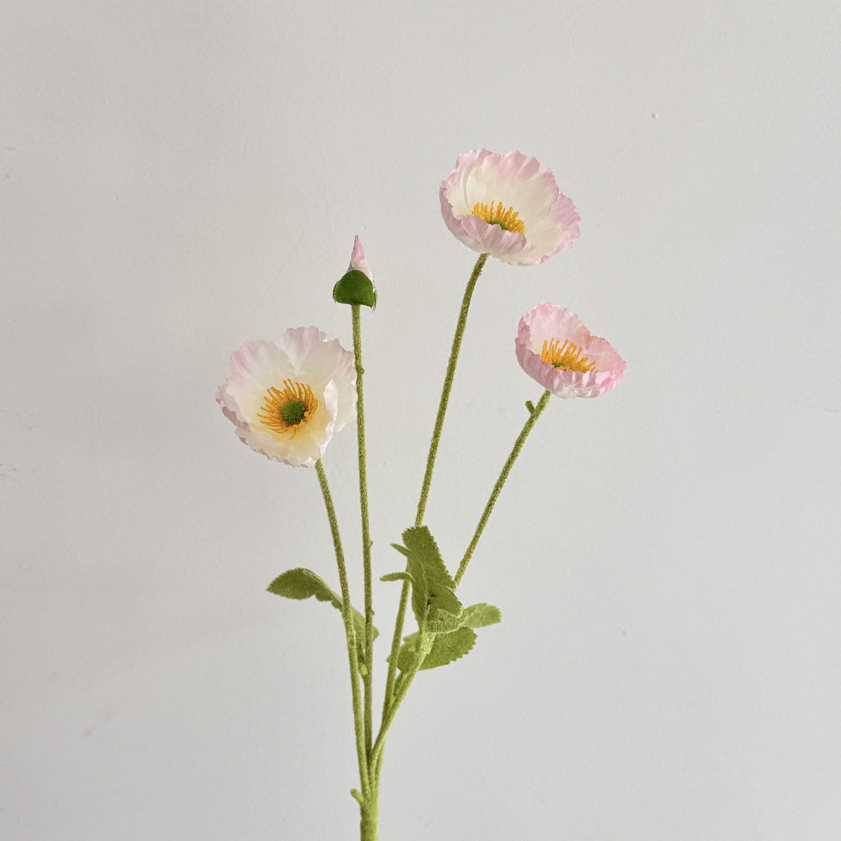 Realistic Poppy Floral Stem for Flower Arrangements