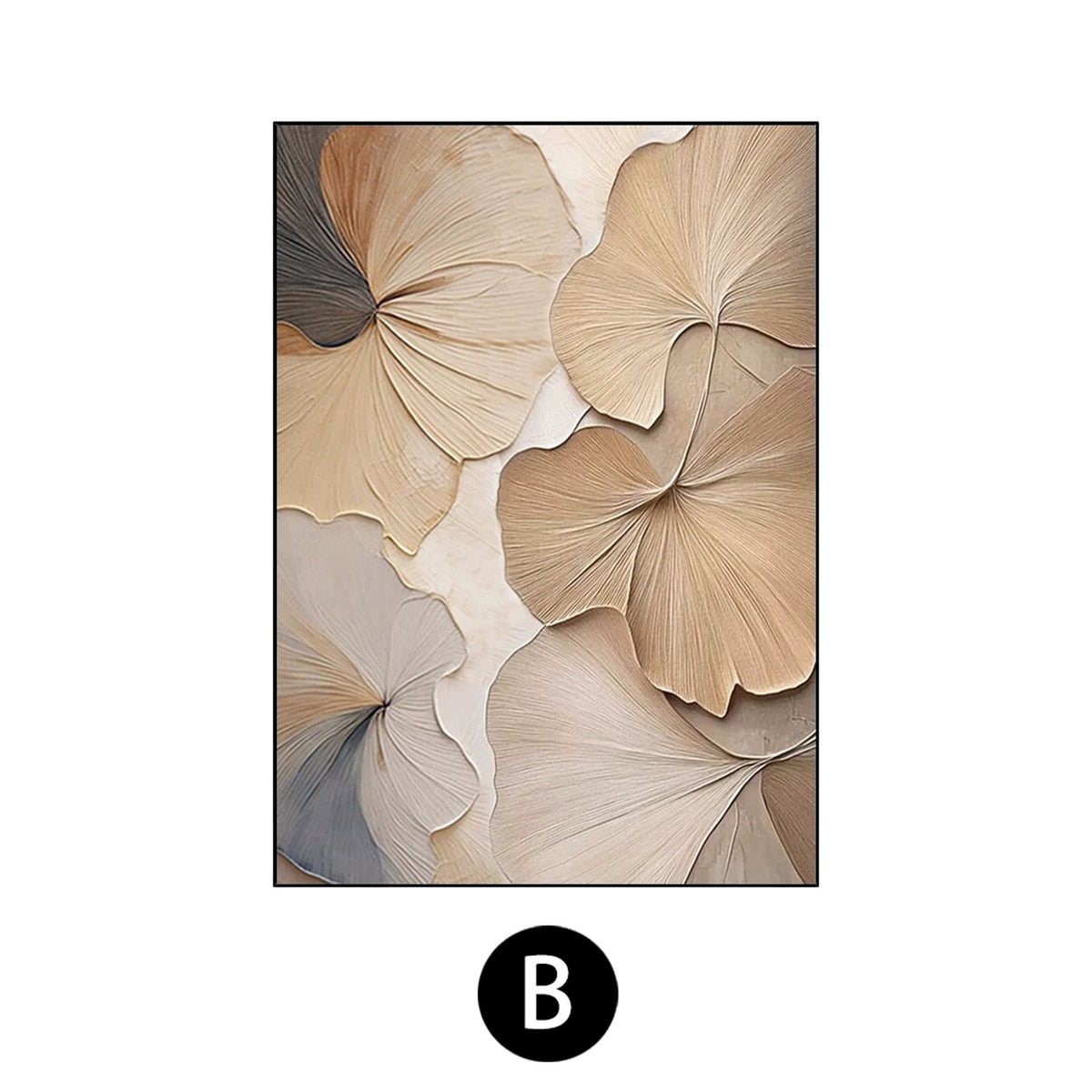 Floral Embossed Canvas Wall Art Homeandso