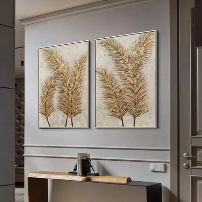 Textured Botanical Wall Décor Homeandso