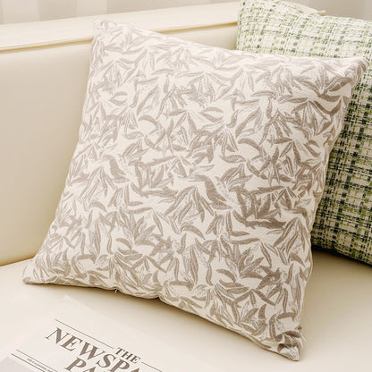 Decorative Leaf Print Cushion