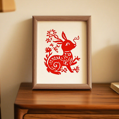 Decorative Rabbit Artwork Frame