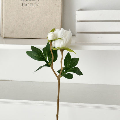 Lifelike Peony Floral Stem
