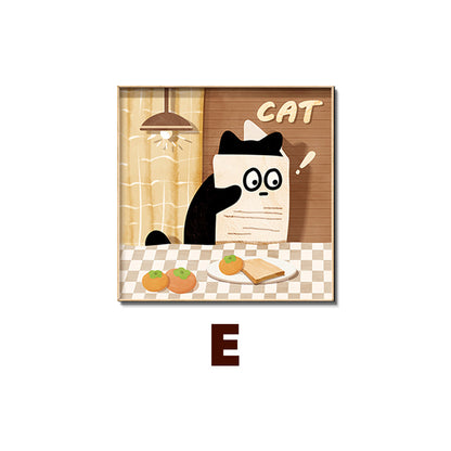 Cat-Themed Wall Art Print Homeandso