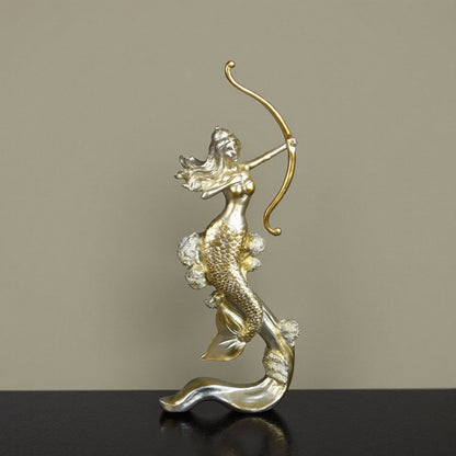 Artistic Mermaid Archer Figurine Homeandso