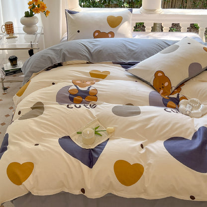 Playful Cartoon-Themed Duvet Cover Set Homeandso