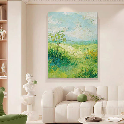 Textured Impressionistic Landscape Canvas Artwork Homeandso
