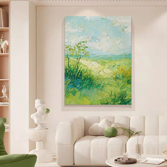 Textured Impressionistic Landscape Canvas Artwork Homeandso