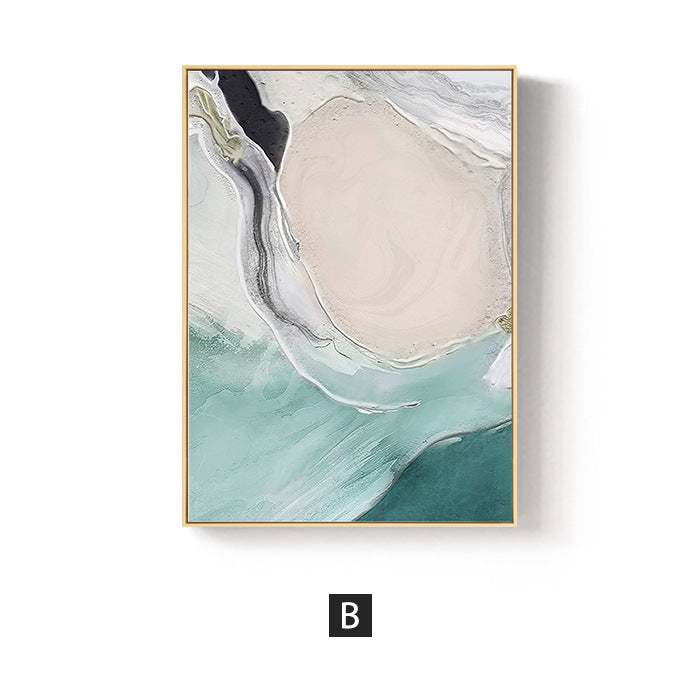 Abstract Ocean-Inspired Framed Wall Art Homeandso
