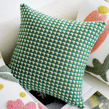 Embroidered Decorative Accent Pillow