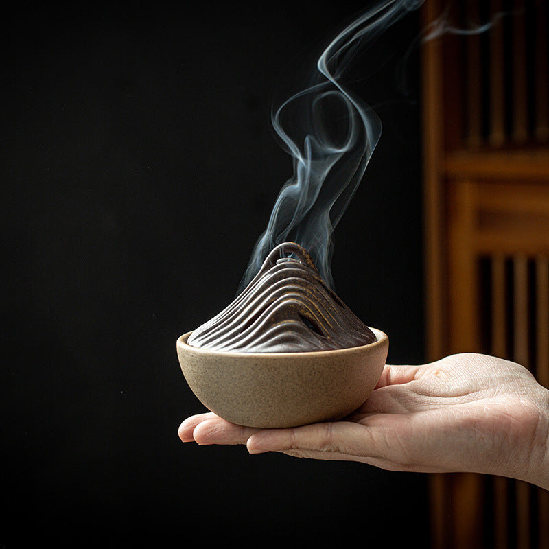 Mountain-Inspired Decorative Incense Holder Homeandso