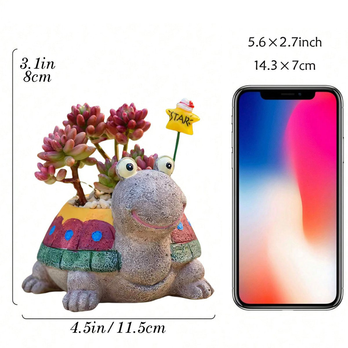 Turtle-Shaped Planter Homeandso