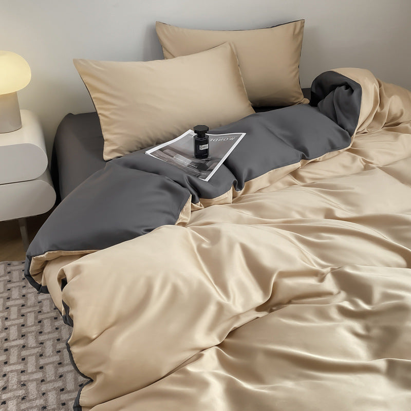 Luxurious Silk Duvet Cover Set Homeandso