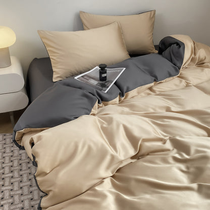 Luxurious Silk Duvet Cover Set Homeandso