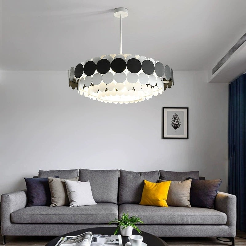 Contemporary Graphic Pendant Light