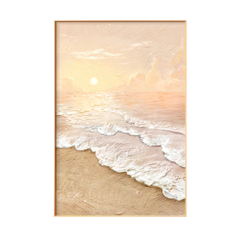 Framed Coastal Beach Landscape Wall Art Homeandso
