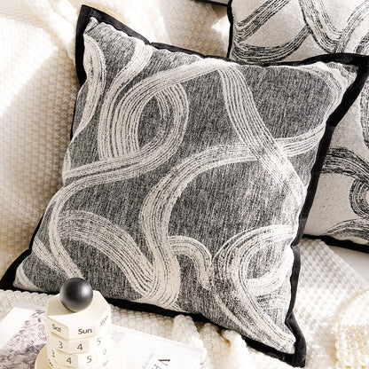 Artistic Abstract Patterned Throw Pillow