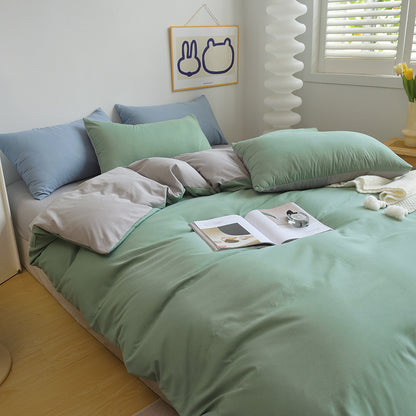 Premium Reversible Hypoallergenic Duvet Cover Set