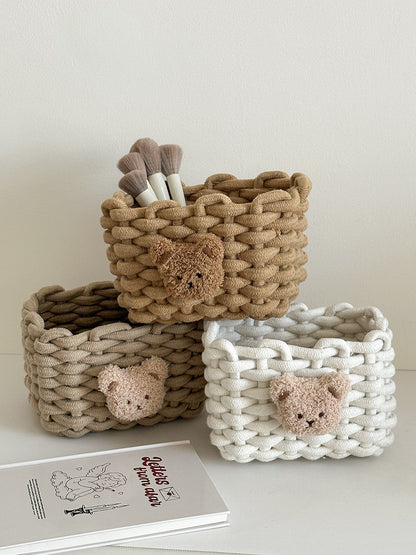 Cozy Decorative Knitted Storage Basket