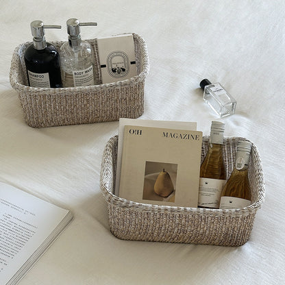 Handcrafted Natural Fiber Storage Basket