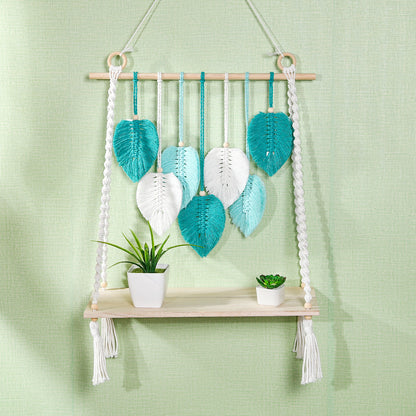 Leaf Motif Macrame Wall Hanging Homeandso