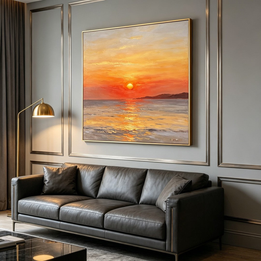 Sunset Landscape Art Print Homeandso