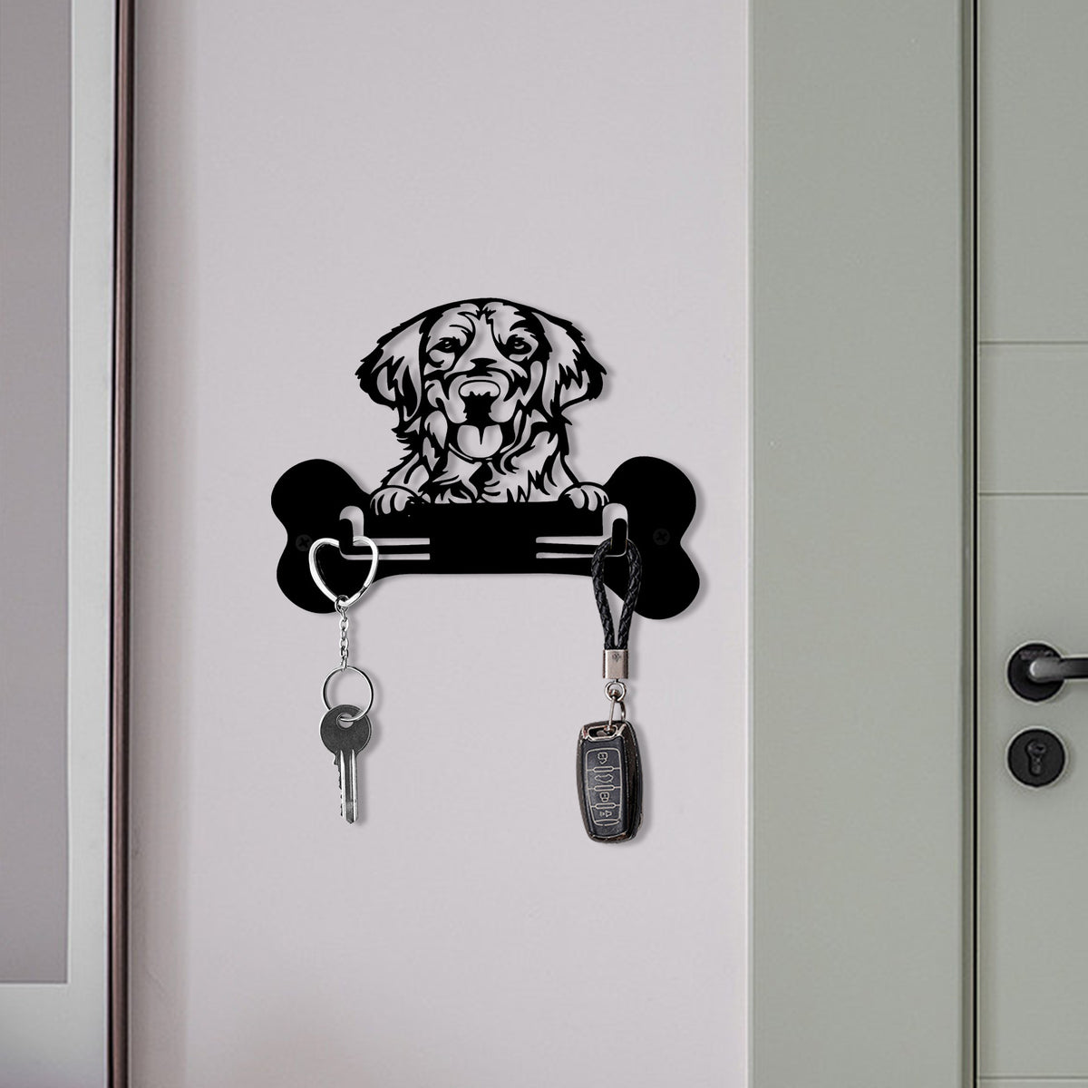 Decorative Dog-Themed Wall Hooks Homeandso