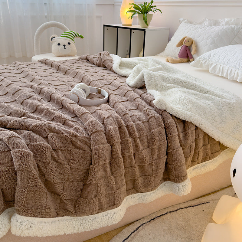 Luxuriously Textured Fleece Bedspread