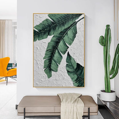 Tropical Leaf Canvas Artwork Homeandso