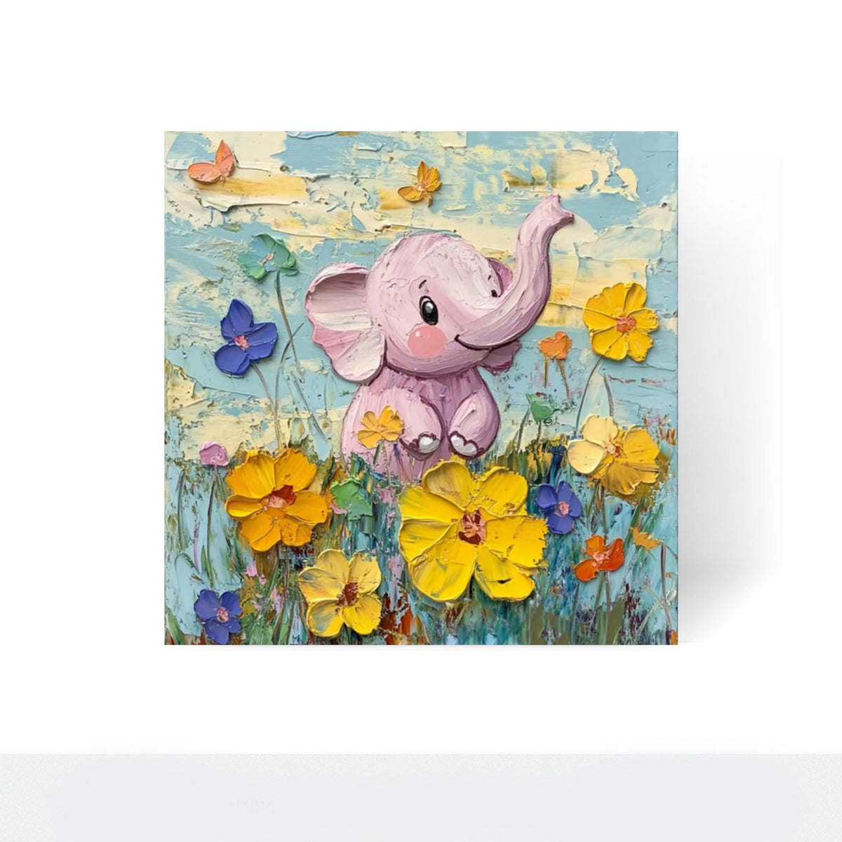 Whimsical Elephant Canvas Artwork Homeandso