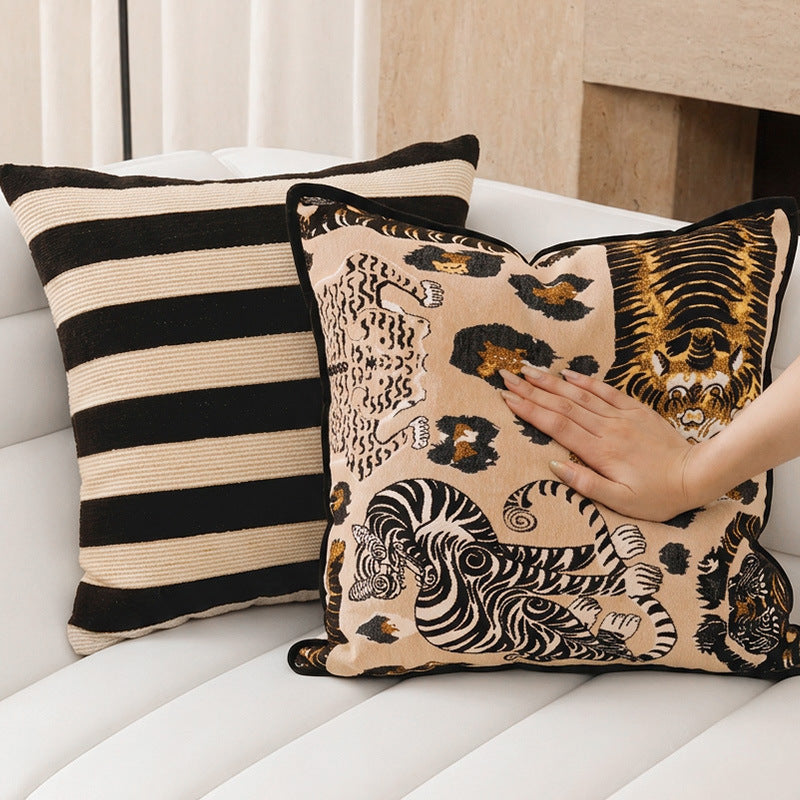 Artistic Animal Print Decorative Pillow