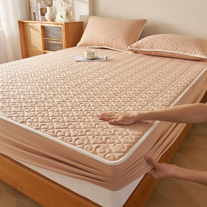 Decorative Quilted Mattress Protector Homeandso