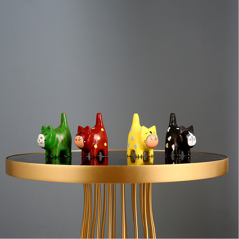 Decorative Cat Figurines Homeandso