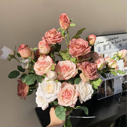 Realistic Artificial Rose Stem Arrangement