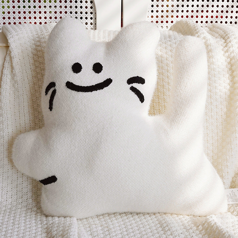 Plush Banana-Shaped Decorative Pillow