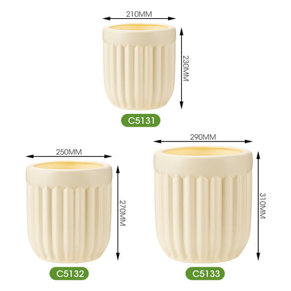 Textured Round Modern Planter Homeandso