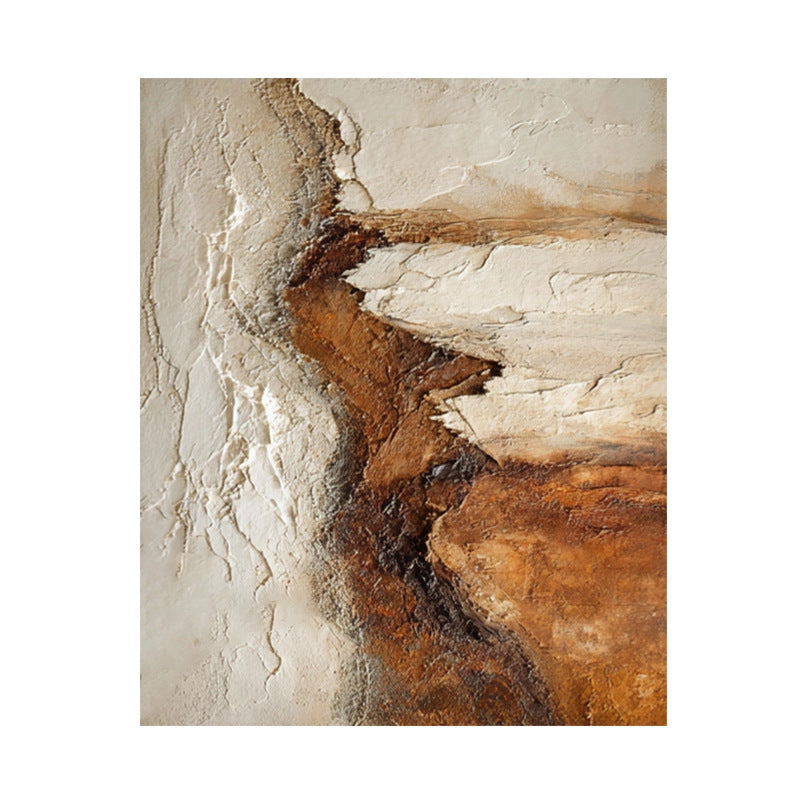 Textured Earth-Tone Abstract Canvas Wall Art Homeandso